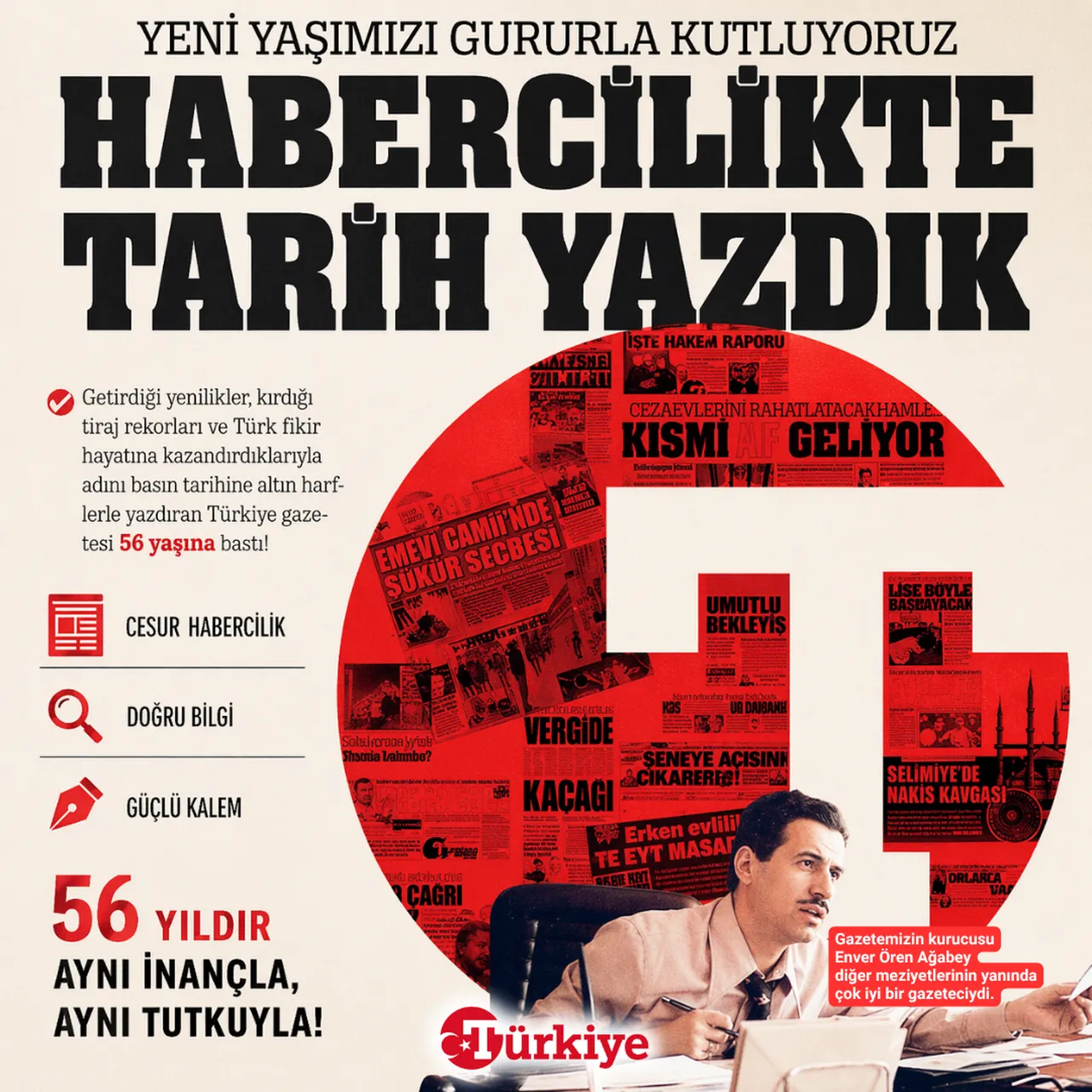Türkiye Gazetesi 56 yaşında!