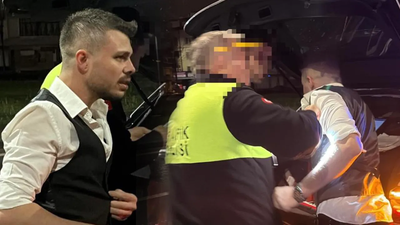 Alkollü sürücü ekiplere önce teşekkür etti, sonra zorluk çıkardı!