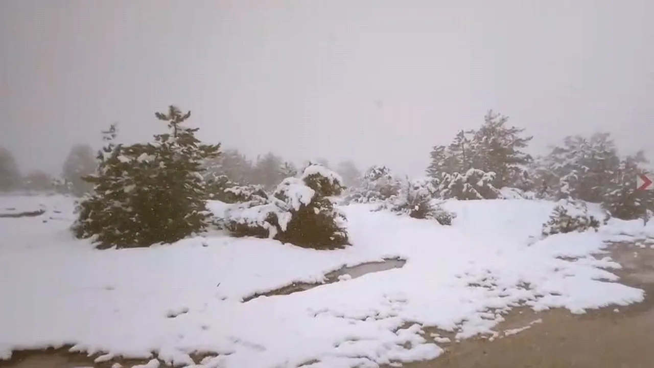 Eskişehir'in yüksek kesimleri beyaza büründü! Baharı beklerken kar geldi