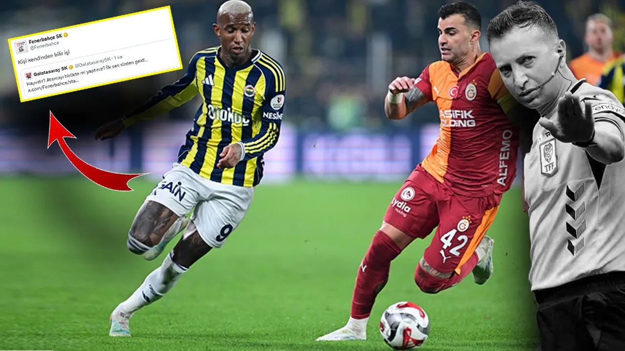 Galatasaray ile Fenerbahçe sosyal medyada birbirine girdi: Peş peşe paylaşımlar
