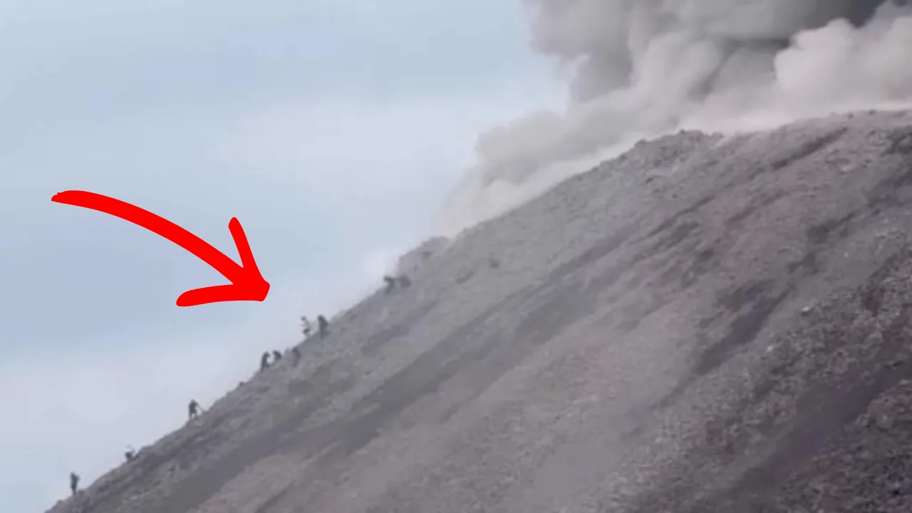 Guatemalada korku dolu anlar! Dağcıların tırmandığı yanardağ patladı