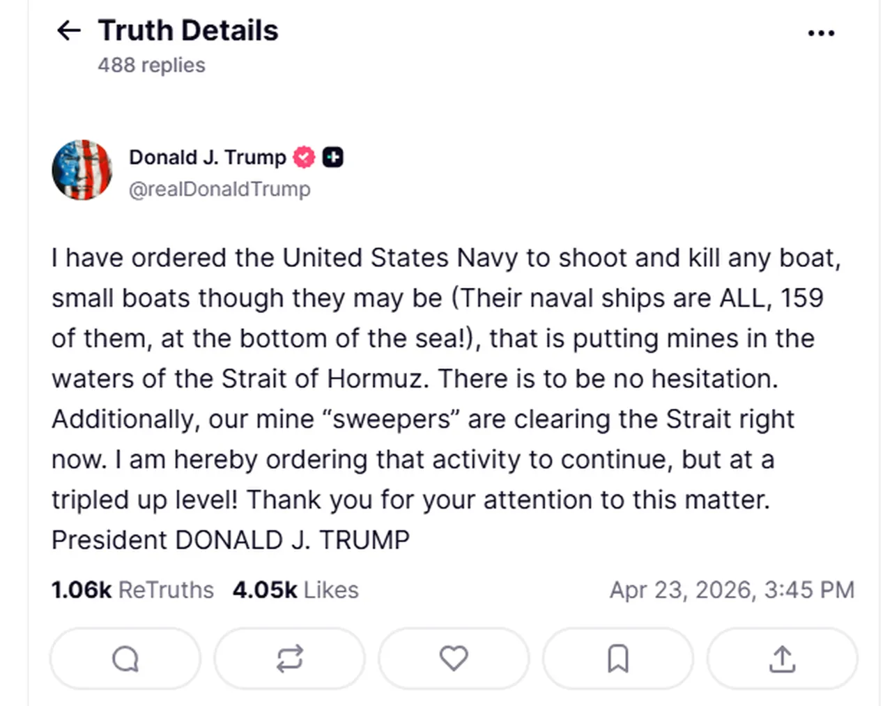 Hürmüz krizi tırmanıyor! Trump'tan orduya 'vur' emri: Tereddüt edilmeyecek