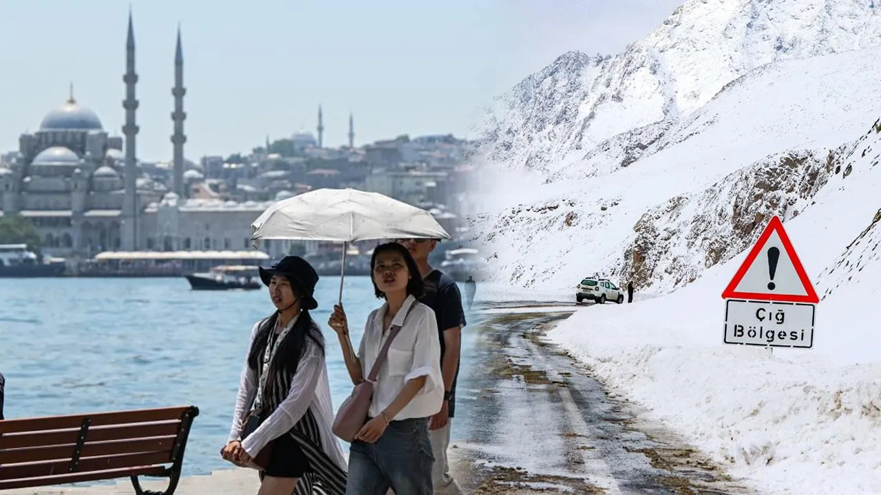 16 ile 'sarı' uyarı, İstanbul'a bahar müjdesi! Bir taraf yaz, diğer taraf kışı yaşıyor