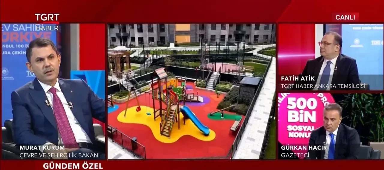 Bakan Kurum TGRT Haberde! Canlı yayında önemli açıklamalar