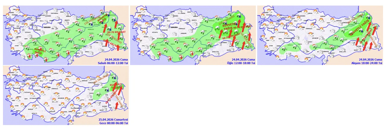 Bugün yağmur var mı, hafta sonu hava nasıl olacak? 24-26 Nisan hava durumu