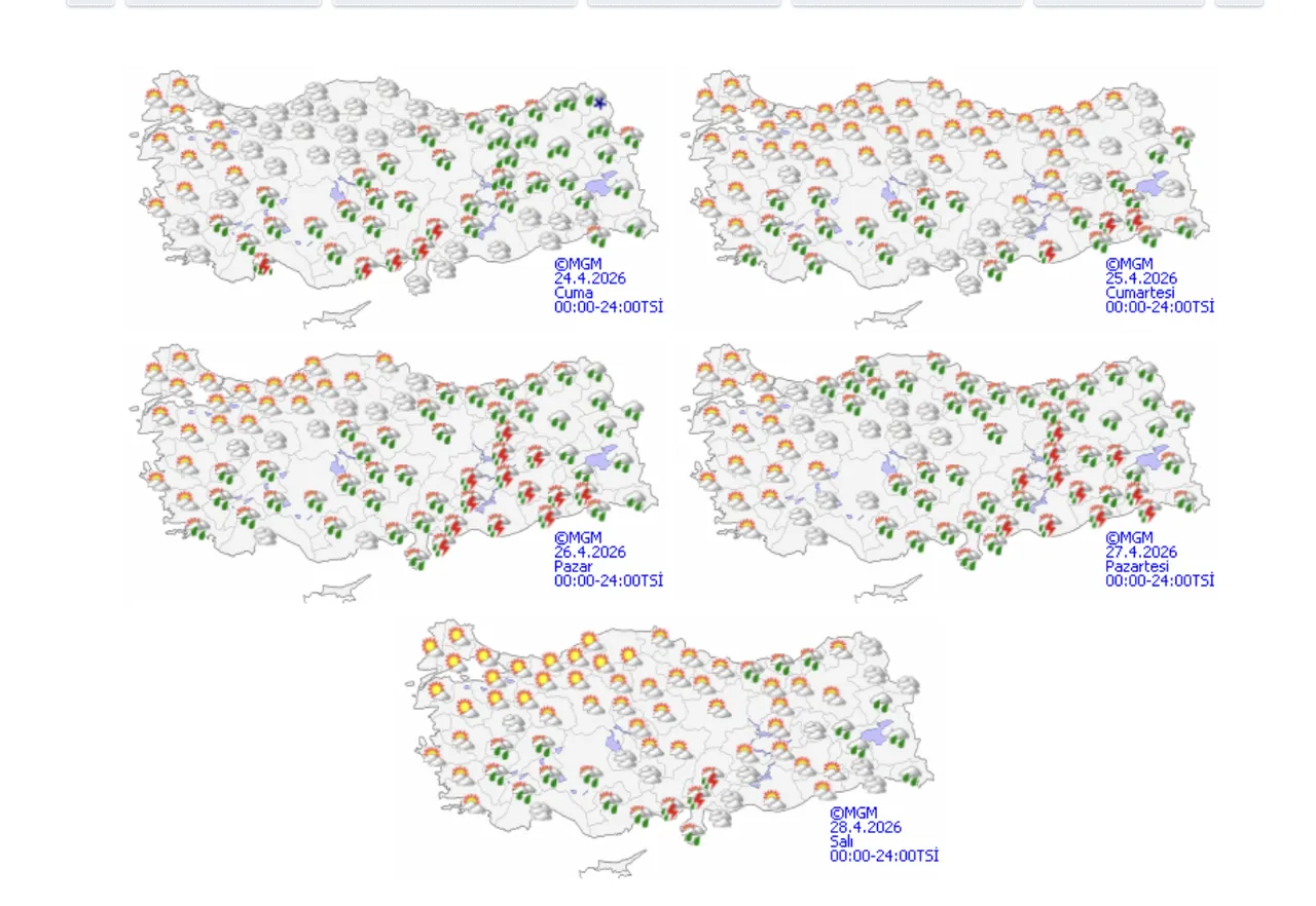 Bugün yağmur var mı, hafta sonu hava nasıl olacak? 24-26 Nisan hava durumu
