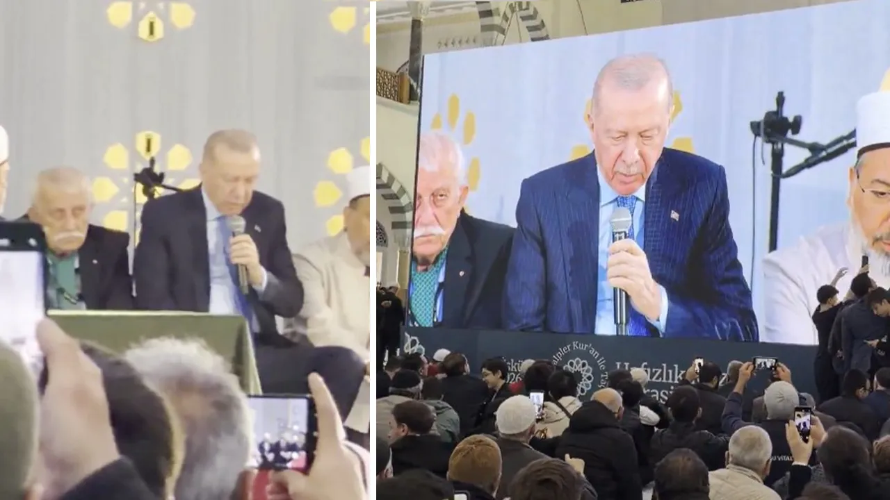 Cumhurbaşkanı Erdoğan hafızlık icazet töreninde Kur'an-ı Kerim okudu