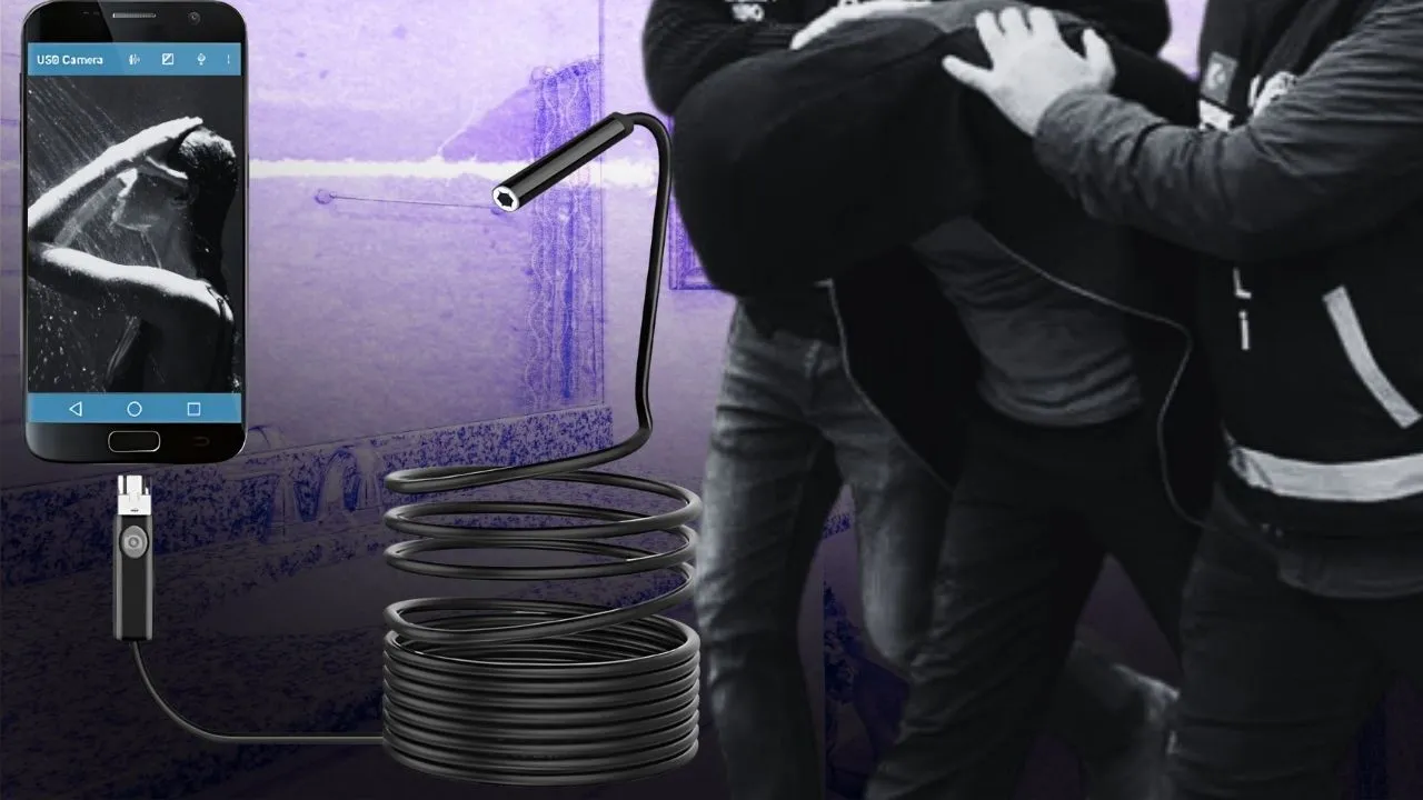 Komşularının banyosunu yılan kamerayla izledi! Anne ve kızları fark edince tutuklandı