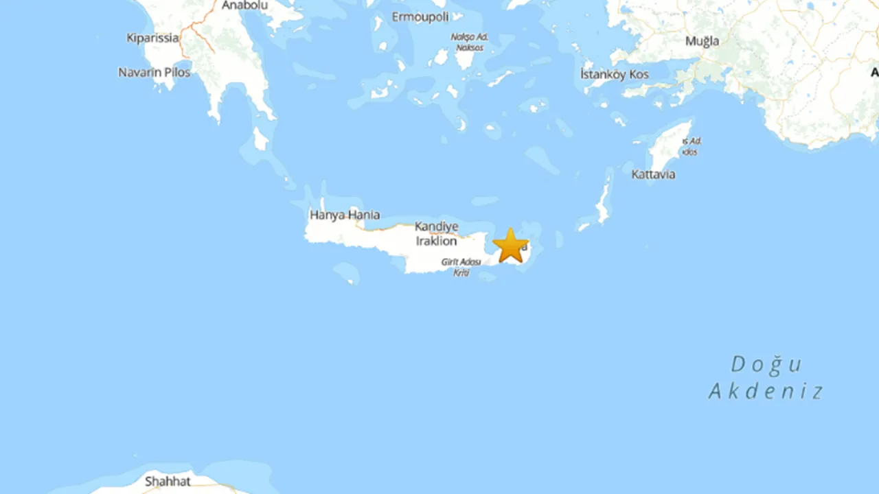 Yunanistan’ın Girit Adası'nda 5.9 büyüklüğünde deprem!