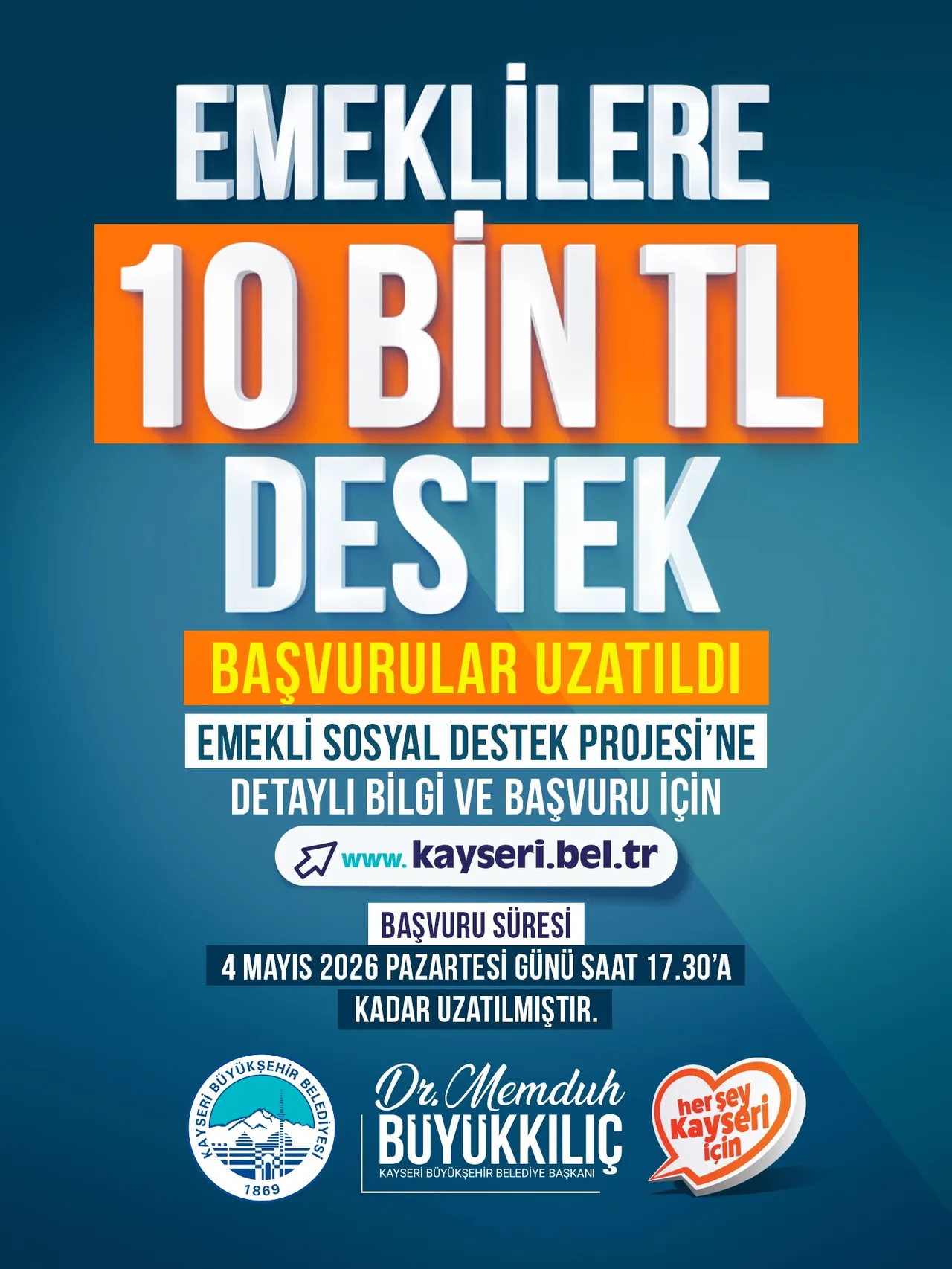 Belediye'den emeklilere 10 bin TL destek! İşte şartlar...