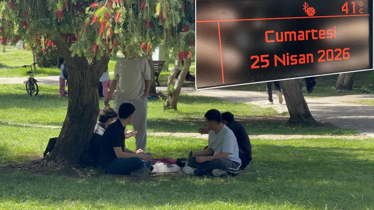 Daha yaz gelmeden kavruldular! Kentte termometreler 41 dereceyi gösterdi