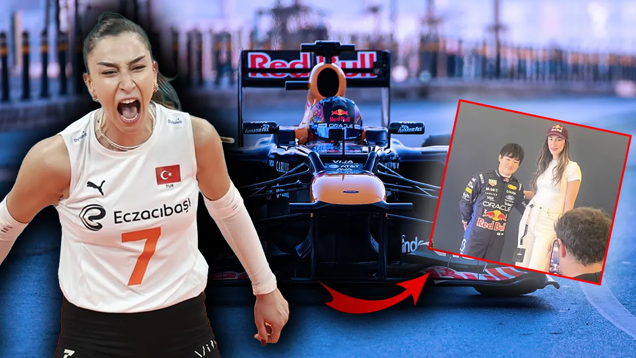 Yuki Tsunoda ile Hande Baladın aynı karede: Boy farkı olay oldu