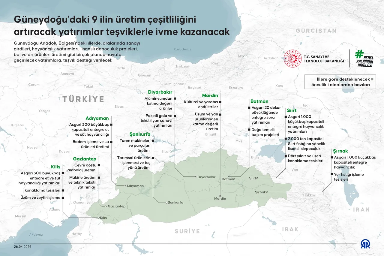 Güneydoğu'ya süper teşvik! Hayvancılık, sanayi ve katma değerli üretim ön planda