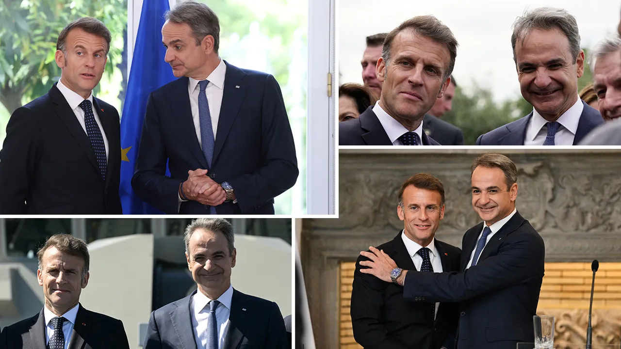 Macron’dan Türkiye’ye üstü kapalı tehdit! Atina’yı ziyaret edip “yanındayız” dedi