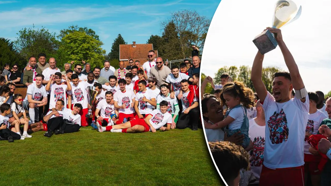 FC Anadol, Belçika'da tarih yazdı: İlk defa bir Türk takımı şampiyon oldu