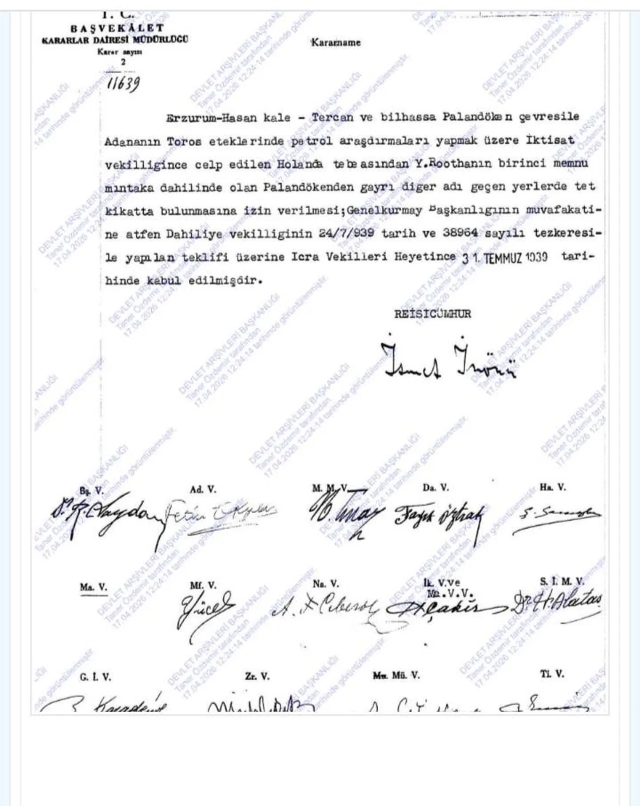 Hollandalı girişimci 89 yıl önce o ilimizde petrol aramış! 1939 tarihli belge ortaya çıktı