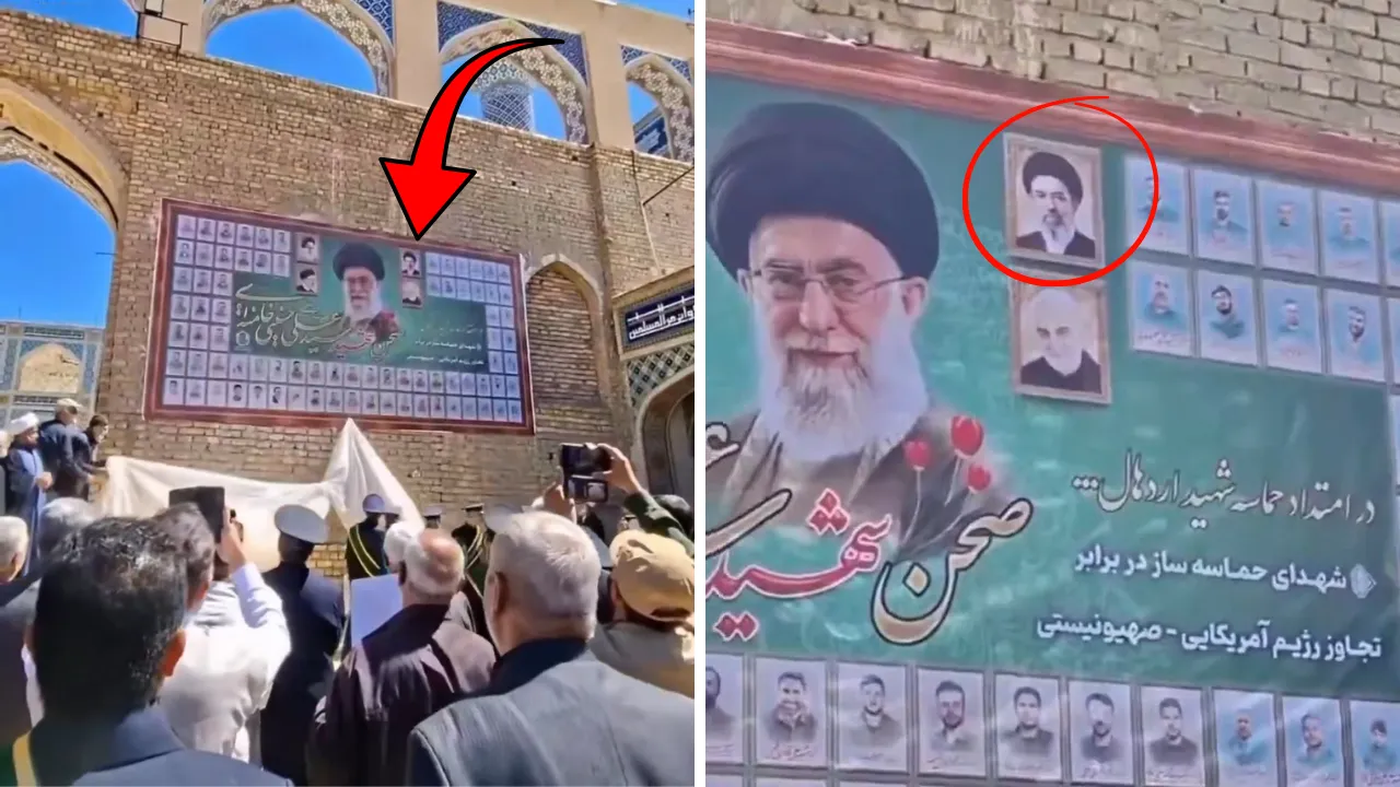 İran'daki şehitler anıtı görüntüsü gündem oldu! Kullanıcılar ikiye ayrıldı: Hamaney yaşıyor mu?