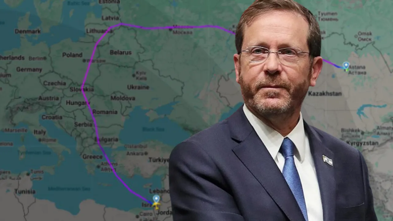 Türk hava sahasına giremeyen İsrail Cumhurbaşkanı Kazakistan'a 8 saat uçmak zorunda kaldı