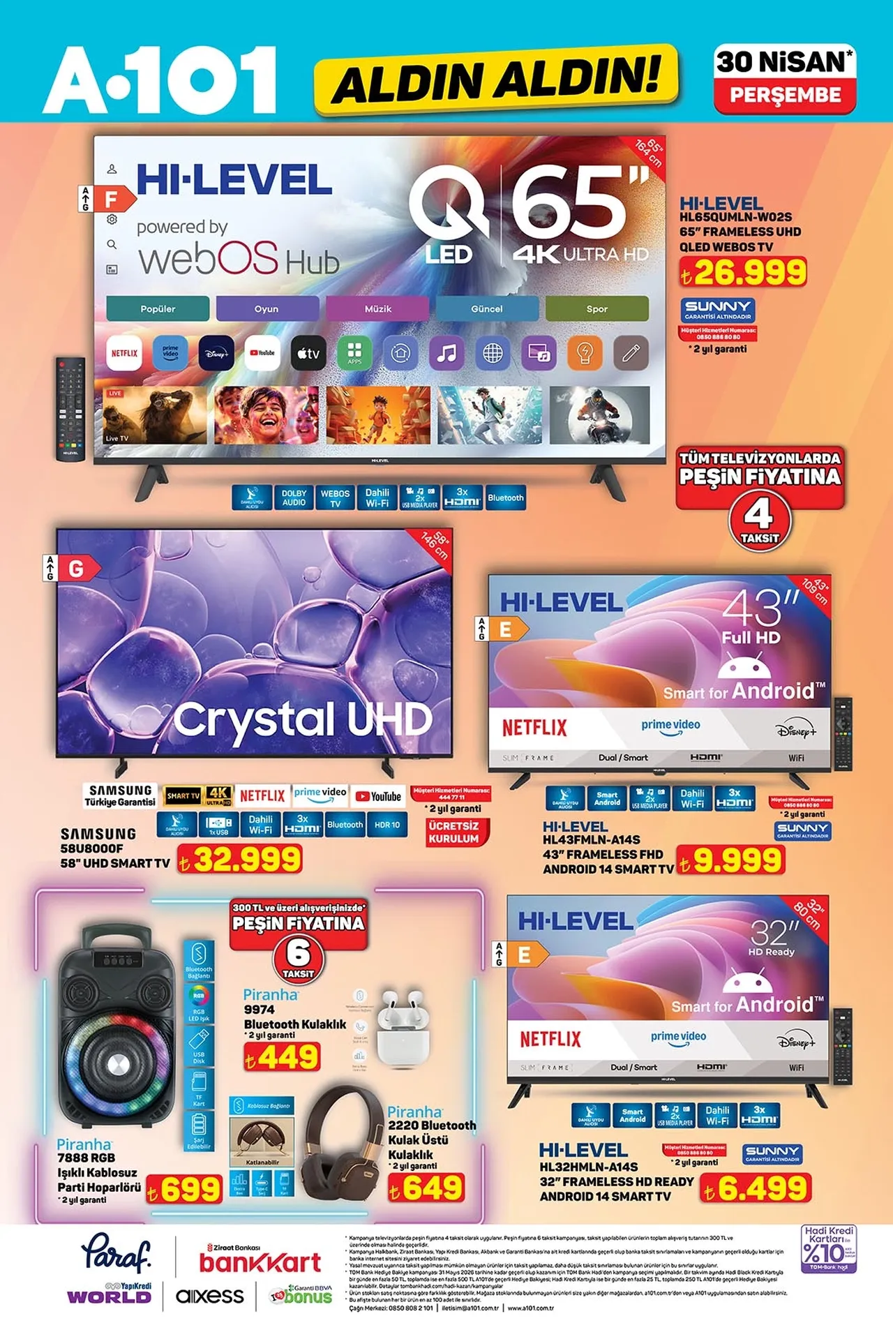 A101 aktüel kataloğu yenilendi! 30 Nisan A101'de hangi ürünler satışa çıkacak?