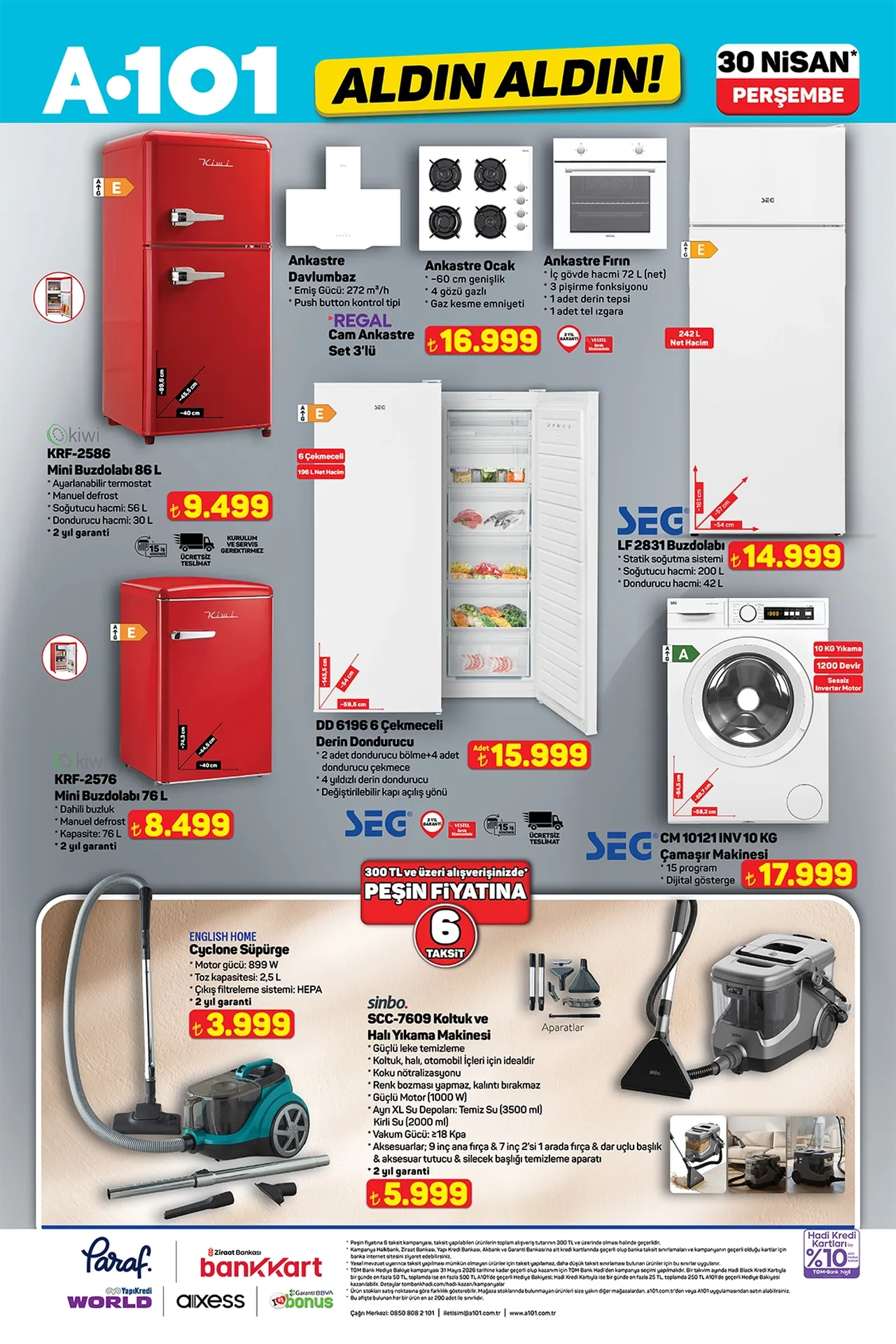 A101 aktüel kataloğu yenilendi! 30 Nisan A101'de hangi ürünler satışa çıkacak?
