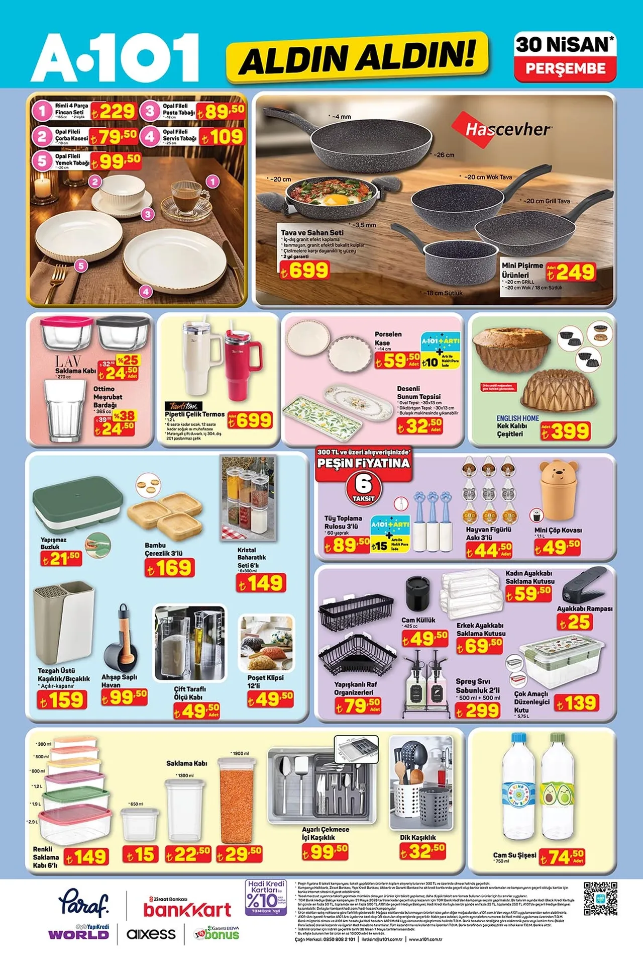 A101 aktüel kataloğu yenilendi! 30 Nisan A101'de hangi ürünler satışa çıkacak?
