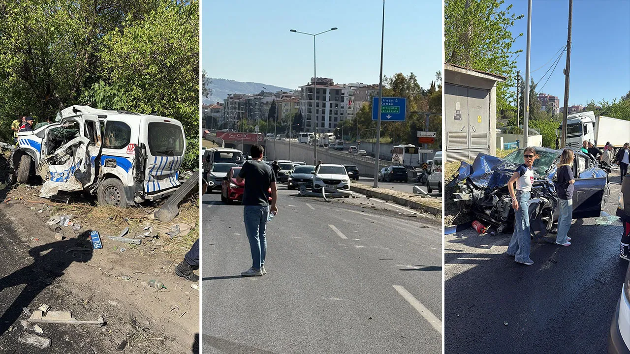 Bornova'da freni patlayan tır karşı şeride geçti! Kazada ölü ve yaralılar var