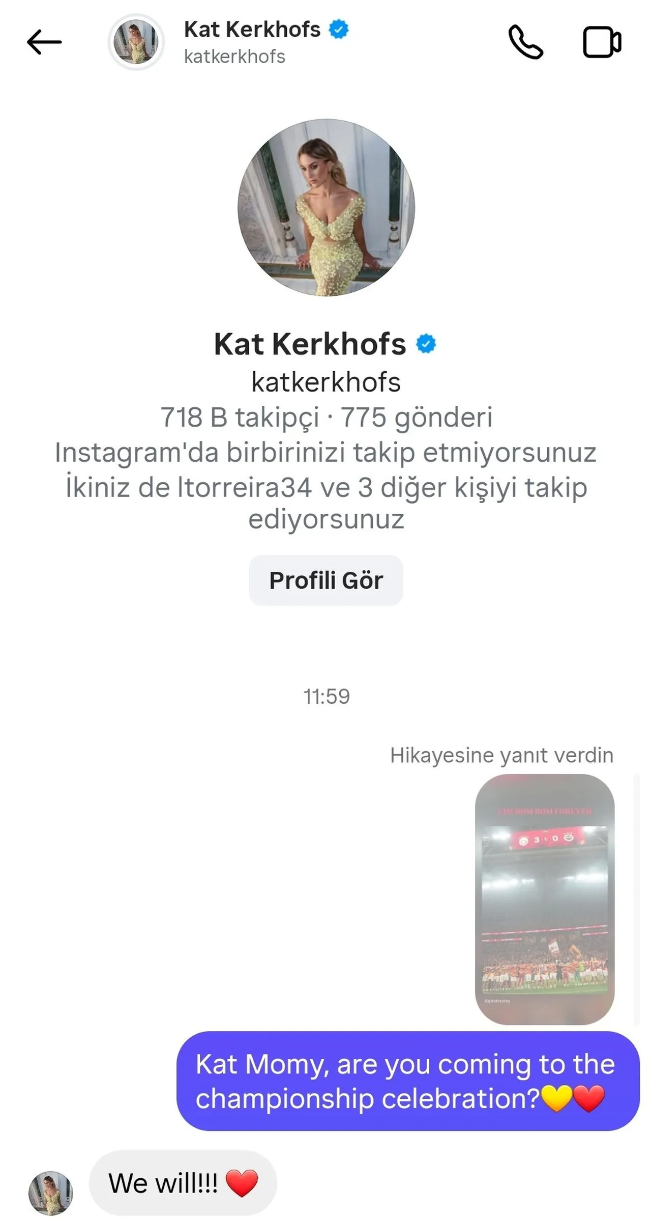 Kat Kerkhofs'un Galatasaray taraftarına cevabı