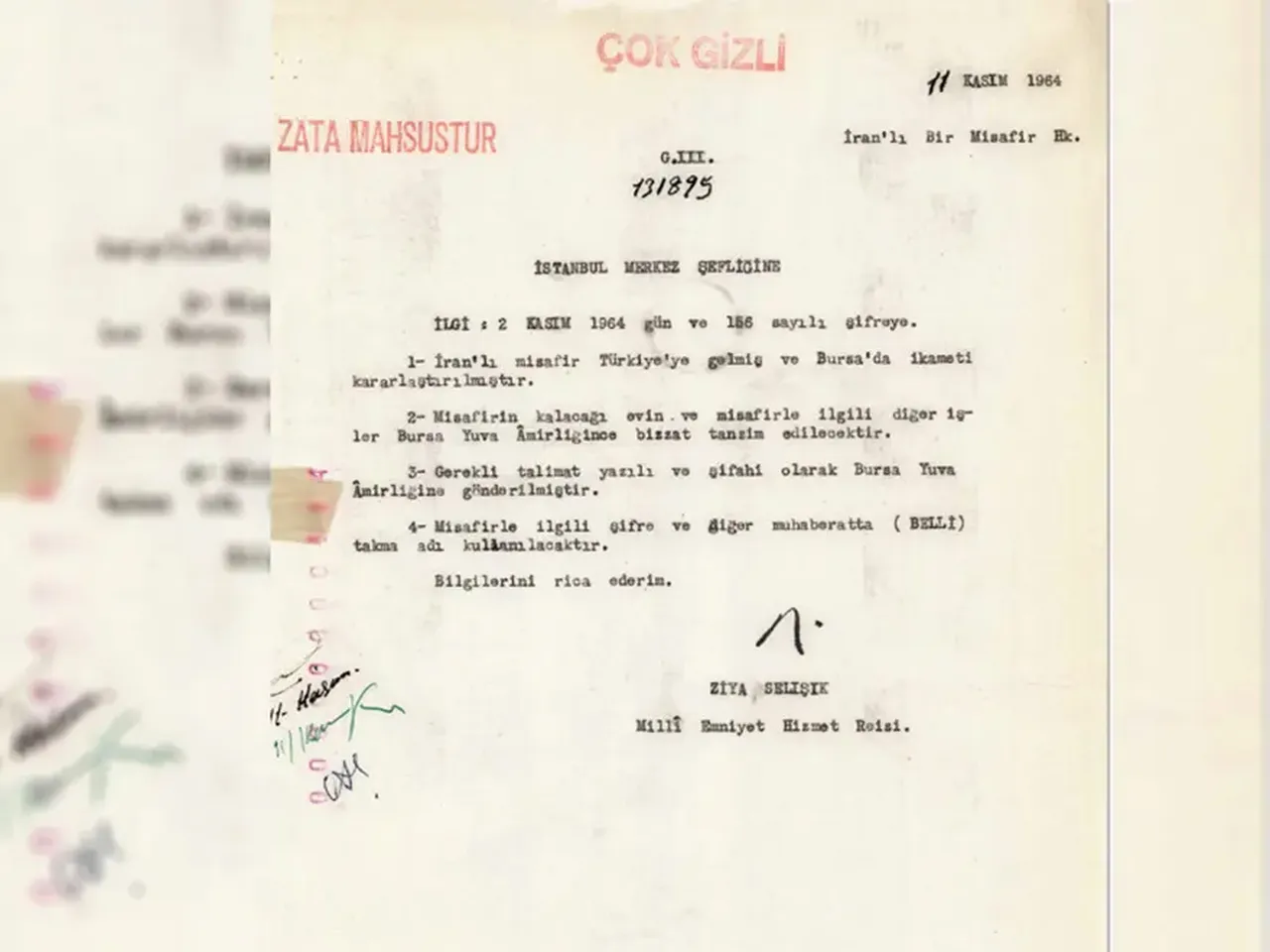 MİT'in yayımladığı belge