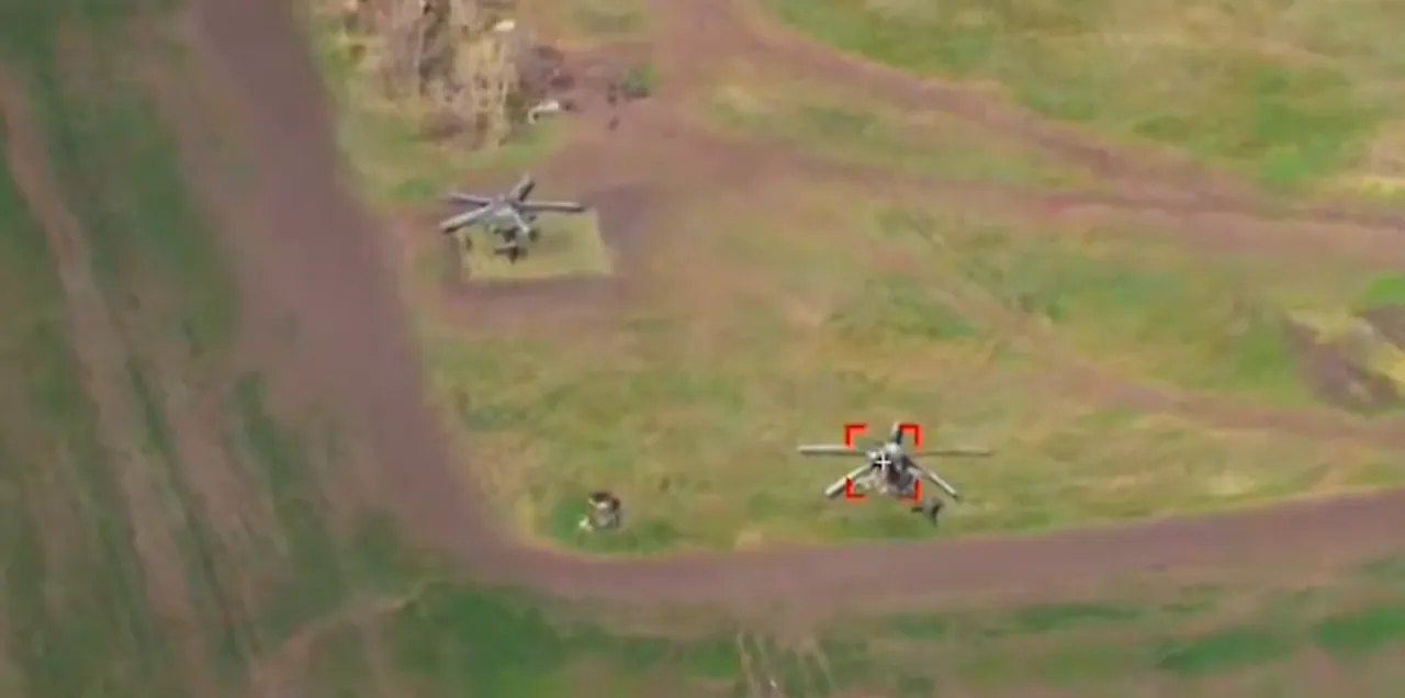 İki helikopter böyle vuruldu! İHA saldırısı görüntülerini Ukrayna paylaştı