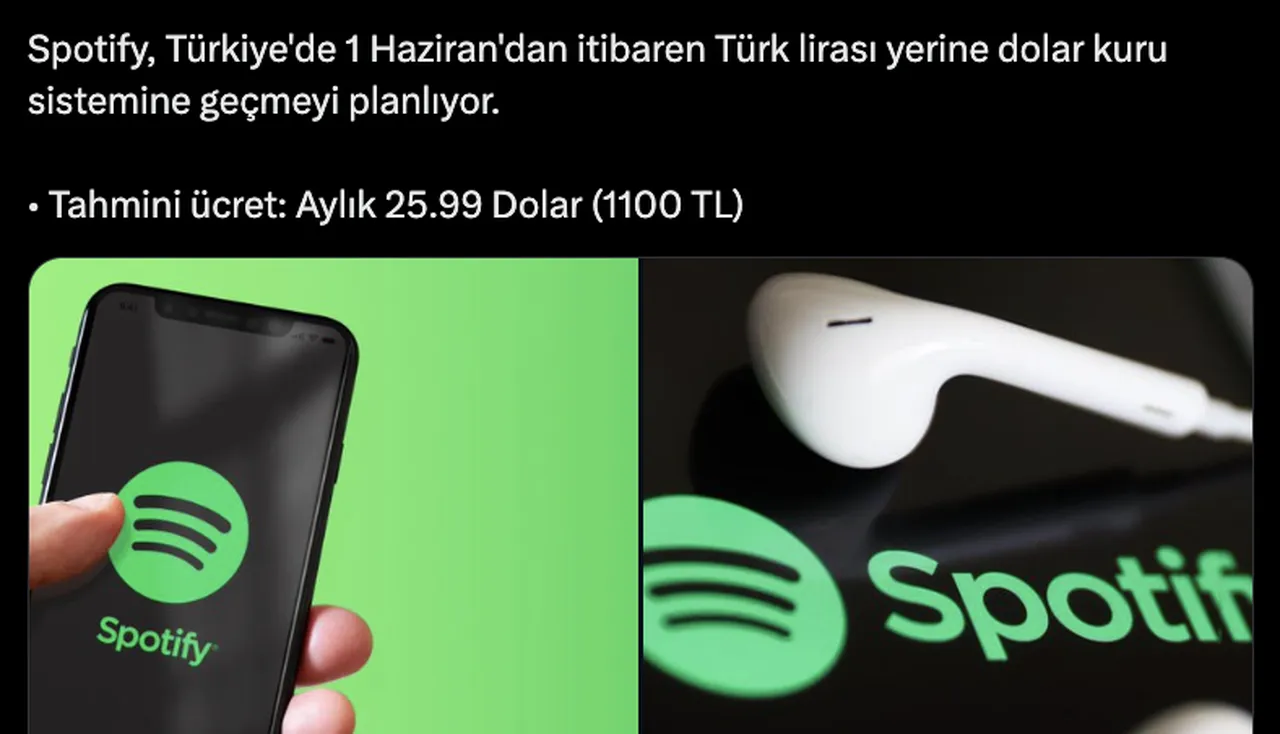 Para birimi iddiaları gündem oldu! Spotify dolara mı geçecek, Spotify Premium kaç TL olacak?