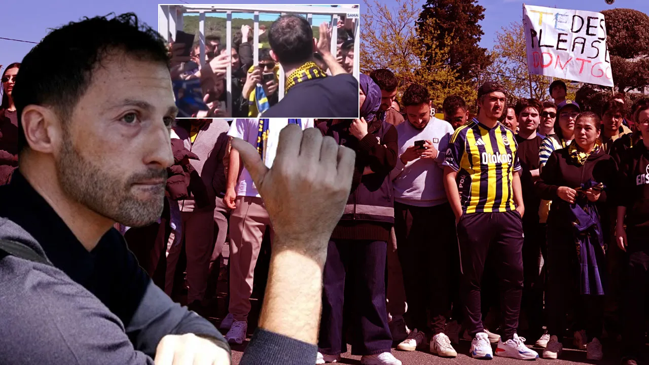 Samandıra’da duygusal veda! Taraftar Domenico Tedesco’yı yalnız bırakmadı