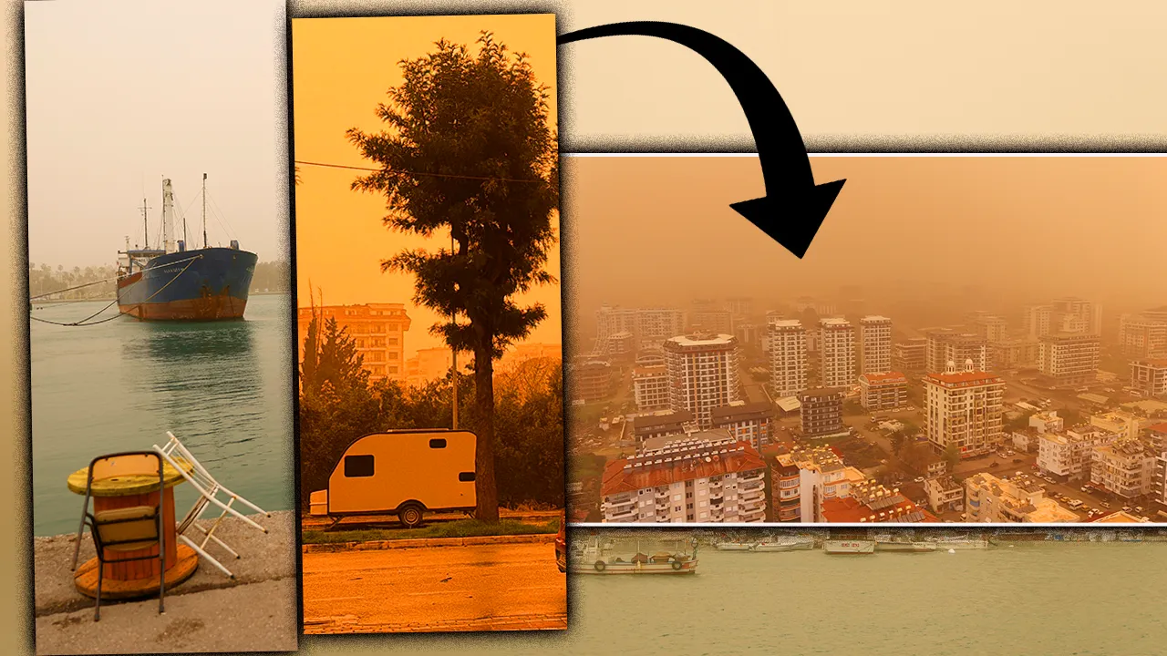 Afrika’dan Türkiye’ye geldi! İl il geziyor, çöl tozu sonrası harita turuncuya büründü, Meteoroloji yeniden uyardı  