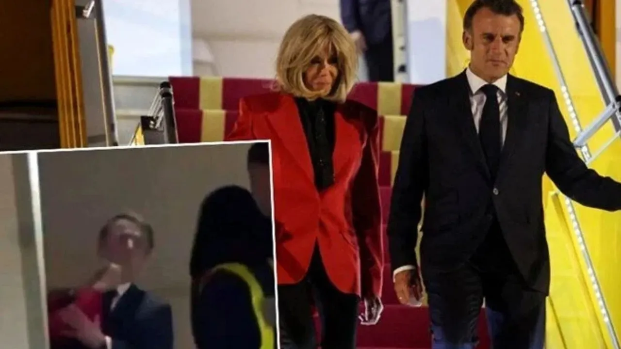 Trump karısı üzerinden yüklenmişti! Macron'dan cevap geldi