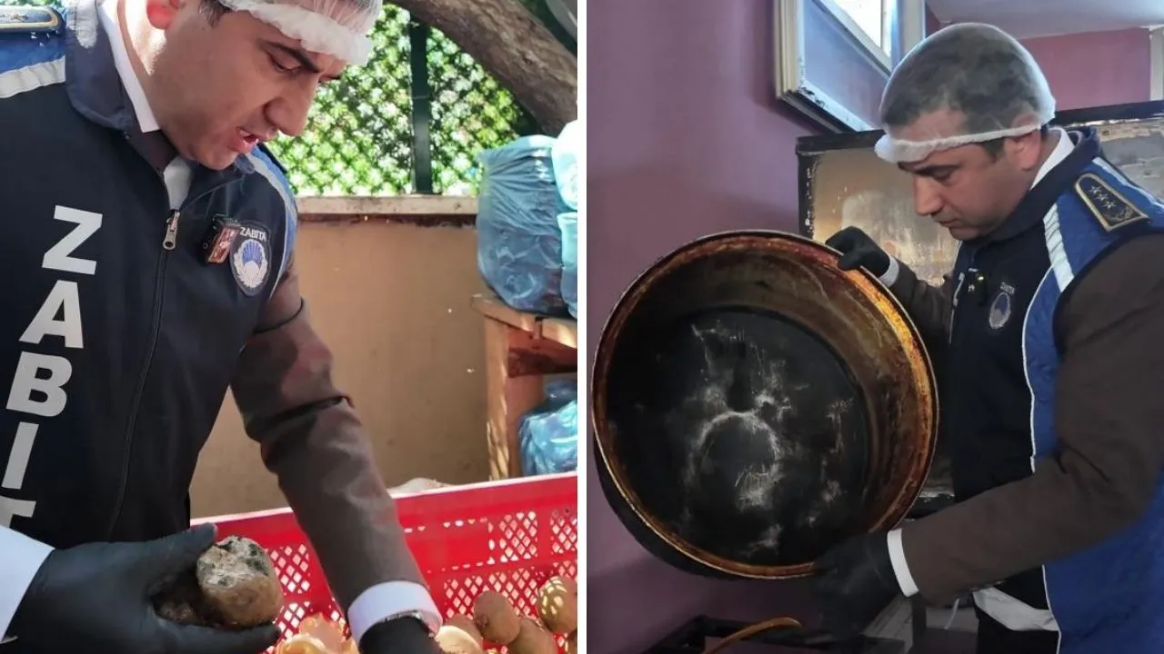 Yemekhanede mide bulandıran görüntüler! Zabıta ekipleri bile şaşırdı