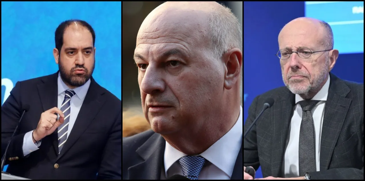 İstifa eden kabine üyeleri.