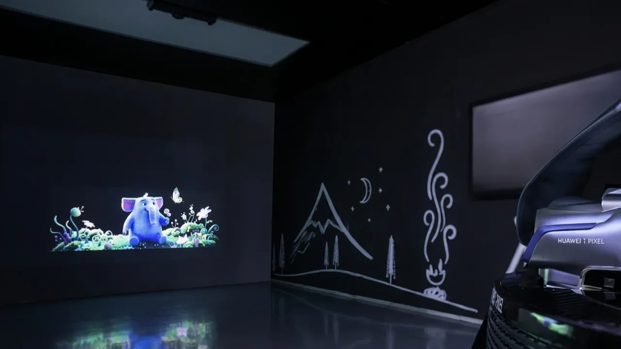 Çinli teknoloji devinden çığır açan far teknolojisi: Yollara mesaj bırakıyor, duvara film yansıtıyor