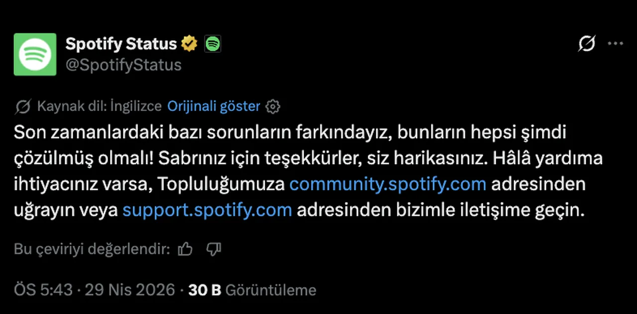 Spotify’da erişim sorunu! Spotify’da şarkılar neden açılmıyor?