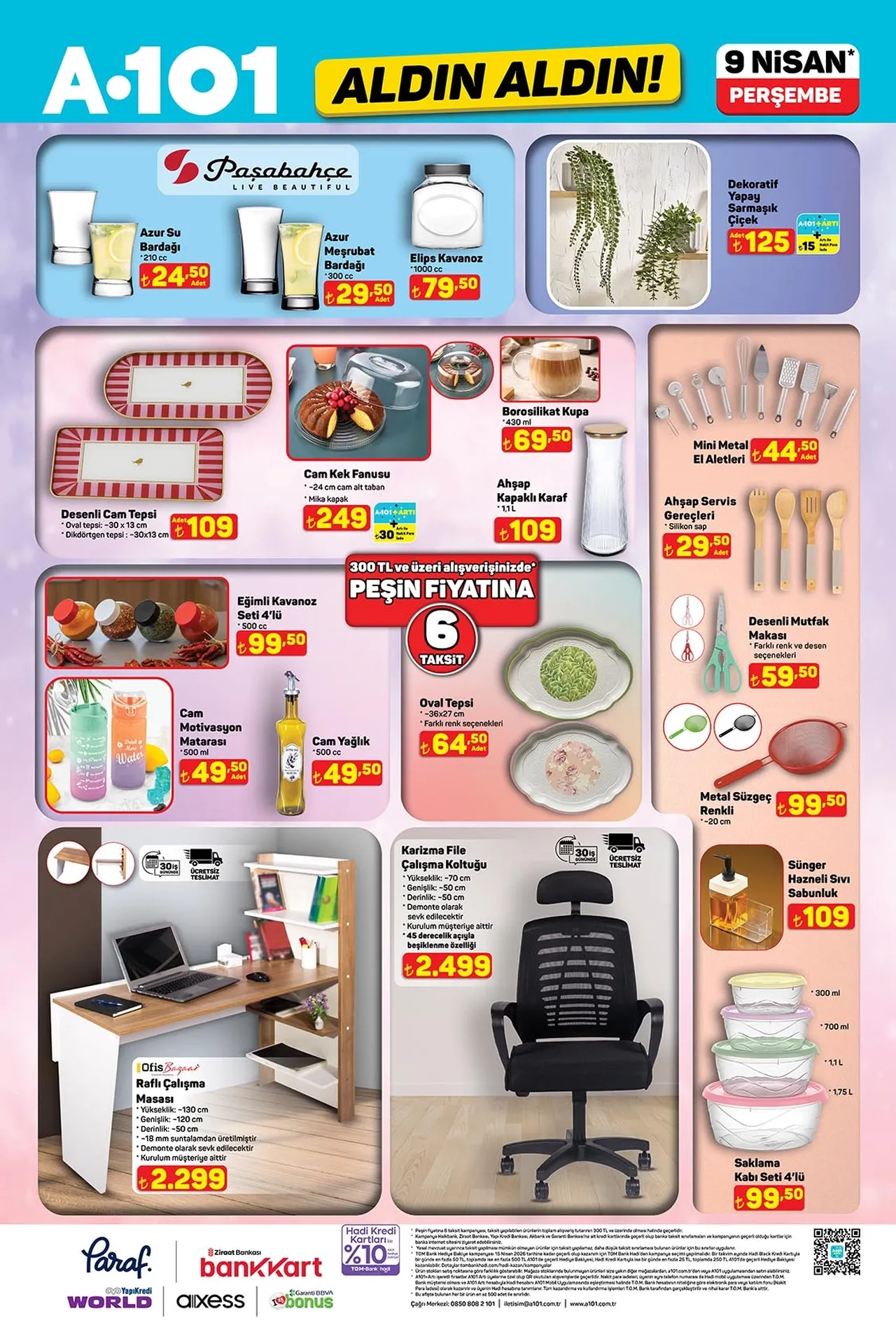 A101de bu hafta neler var? 9 Nisan A101 aktüel ürünler kataloğu