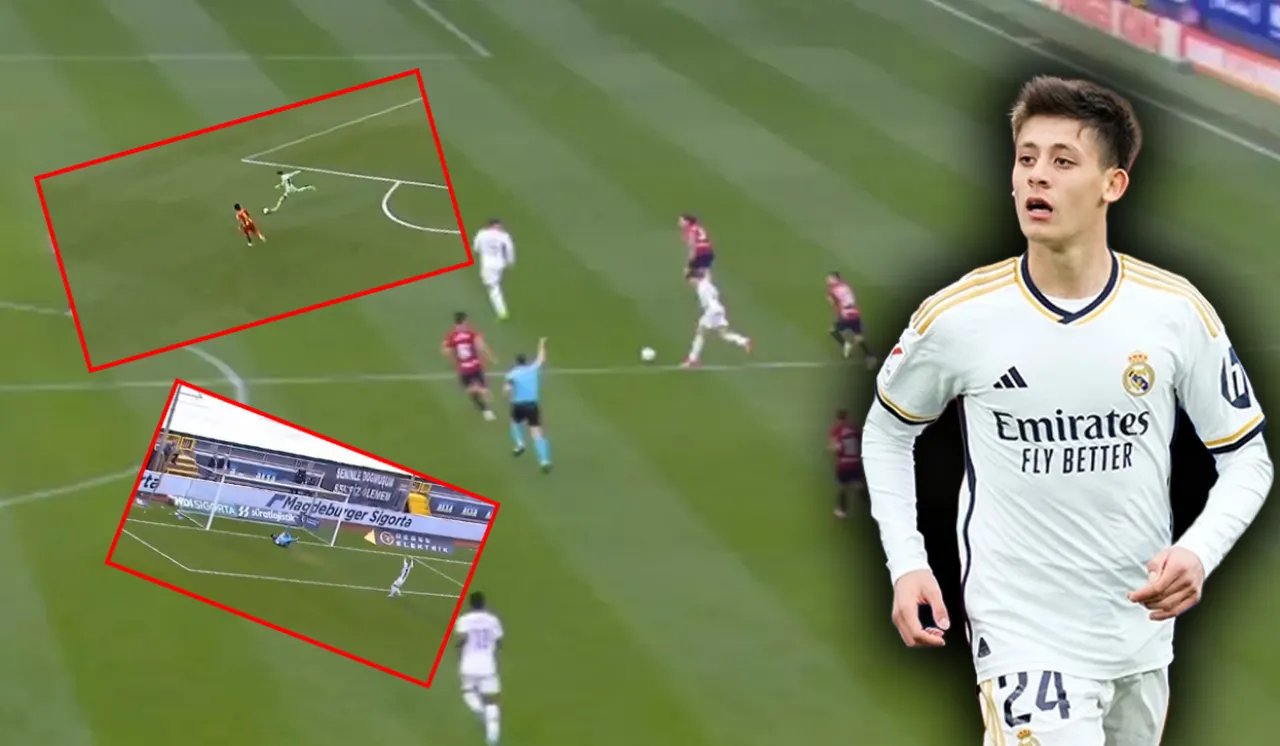 Süper Lig'de inanılmaz gol: Arda Güler'e rakip çıktı