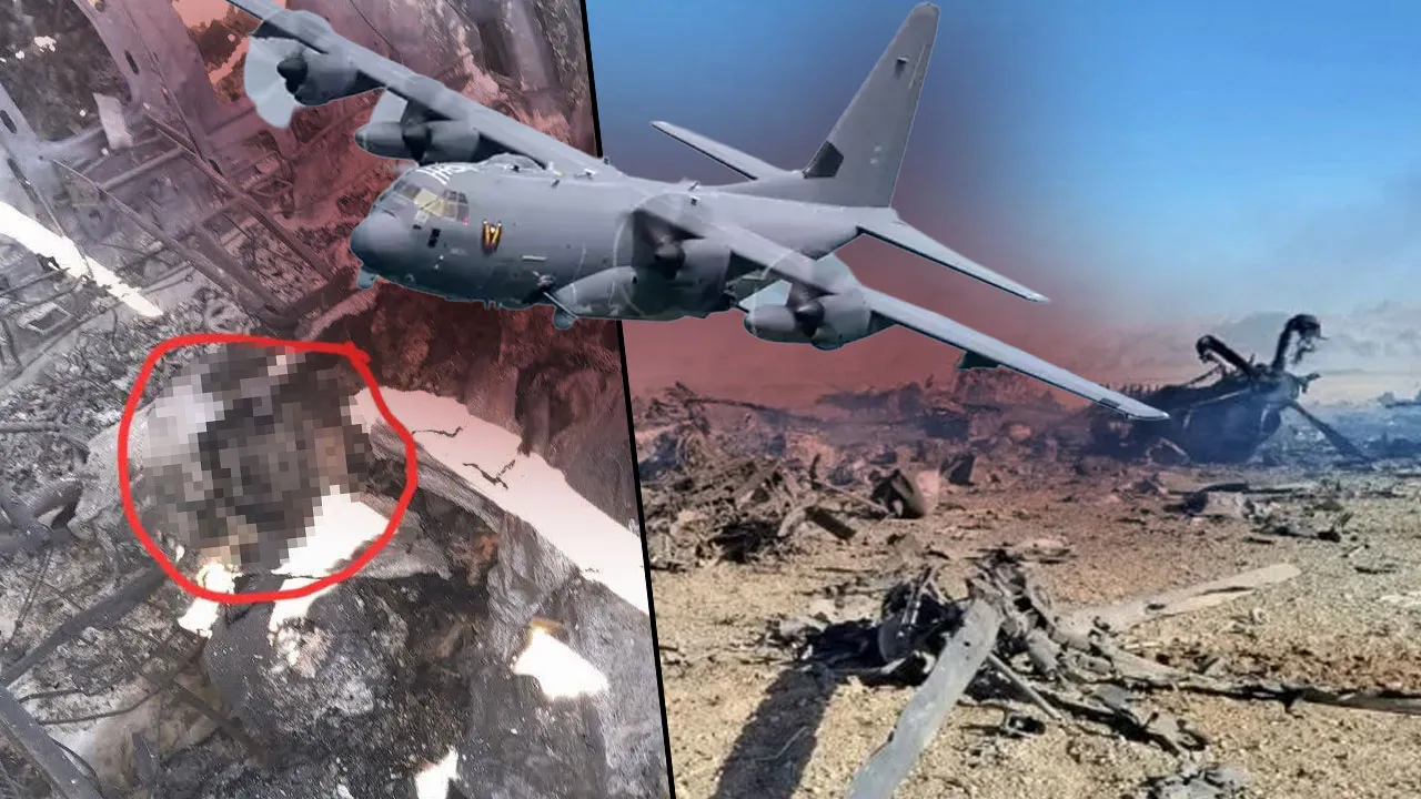 ABD askerine ait kafatası iddiası! İran, uçak enkazından görüntü paylaştı 