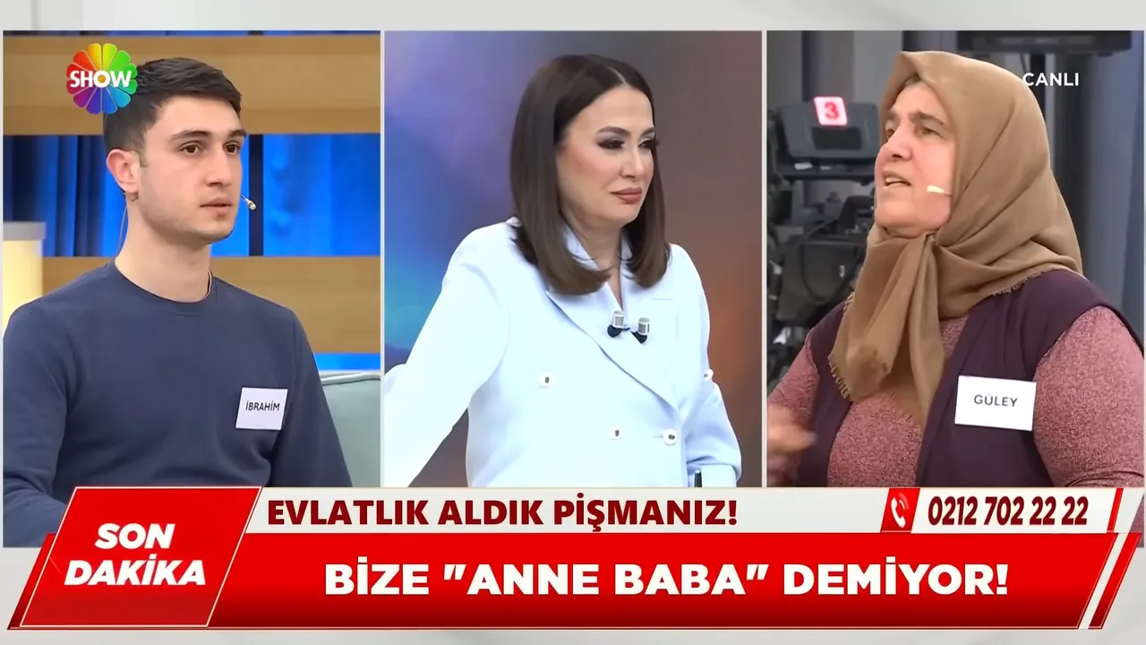 Canlı yayında anne ve üvey oğlu arasında gerilim: Evlatlık aldık pişmanız