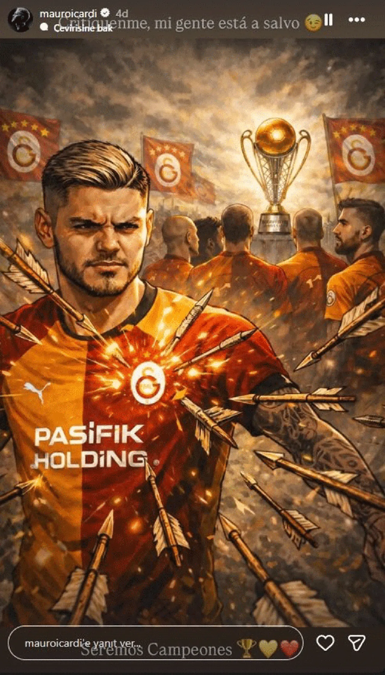 Icardi'nin paylaşımı