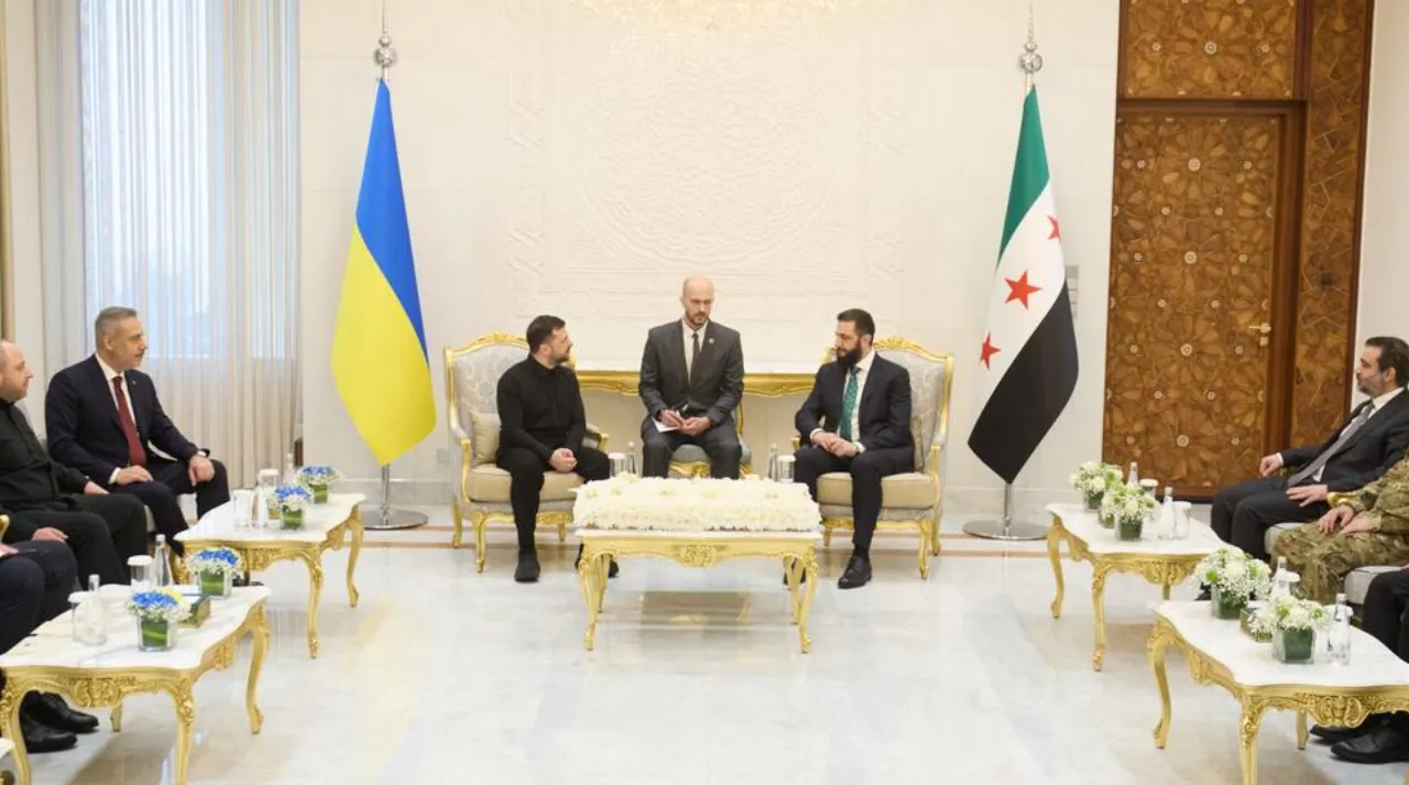 Fidan, Şara ve Zelenskiy Şam'da bir arada! Esad sonrası bölgeye ilk ziyaret