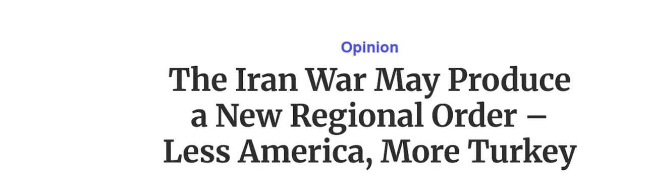 Körfezde Türkiye planı! Haaretz itiraf etti:  Bölge ülkeleri ABDyi bıraktı, Ankaraya sığındı!