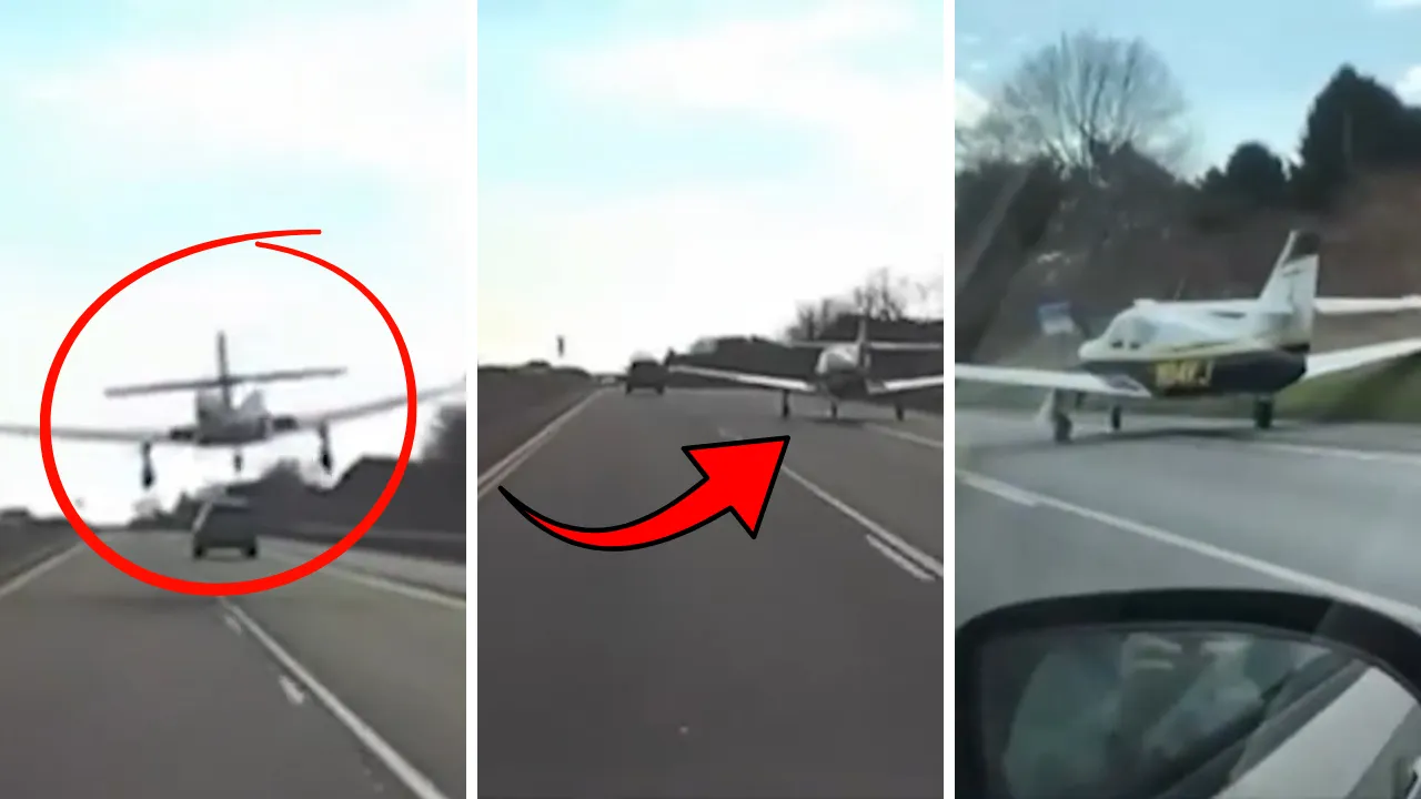 ABD’de panik anları: Arızalanan uçak otoyola acil iniş yaptı