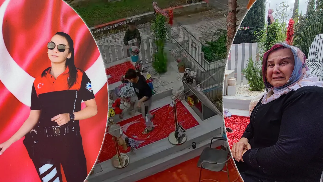 Adana'da polis mezarına çirkin saldırı! Kırdılar, dağıttılar, bibloları çaldılar 