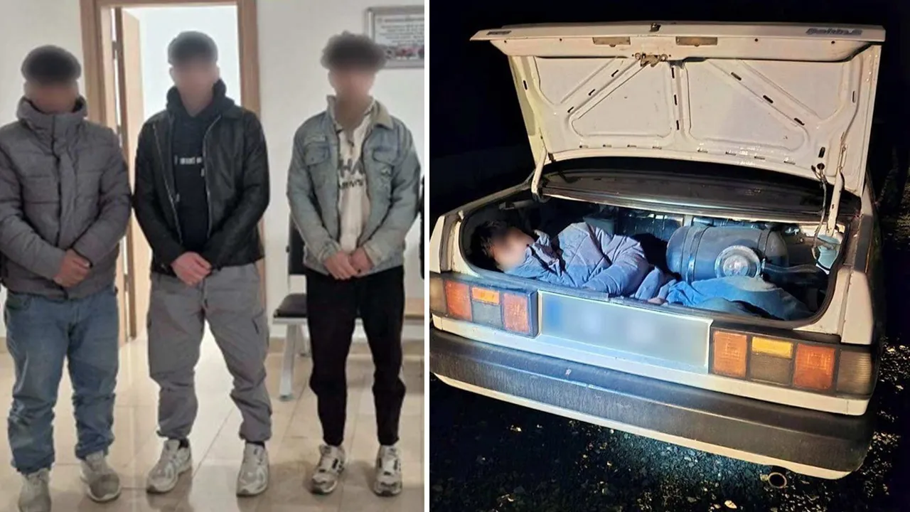 Arabanın bagajından bile kaçak göçmen çıktı! 2 gözaltı var