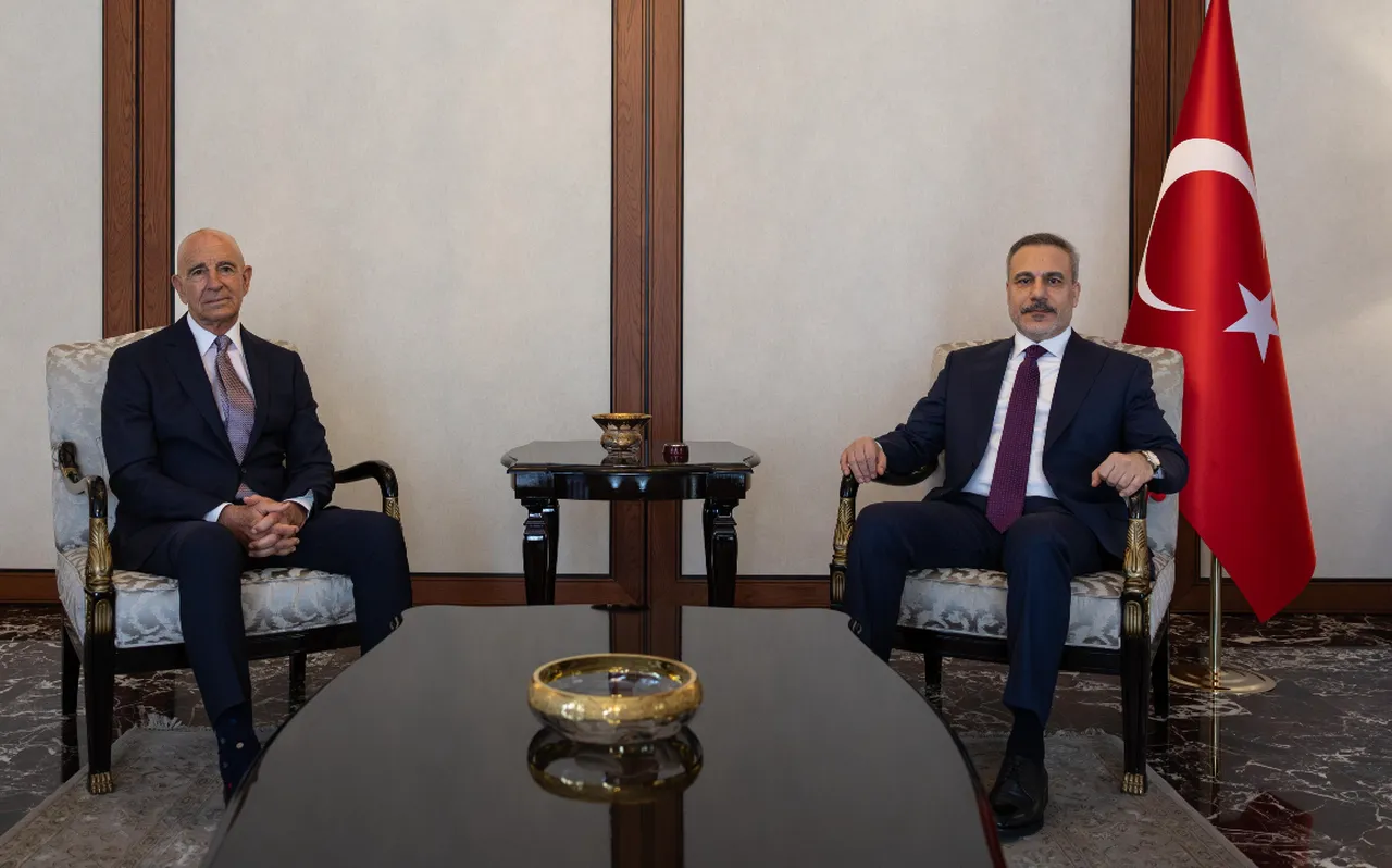 Bakan Fidan, Tom Barrack'ı kabul etti