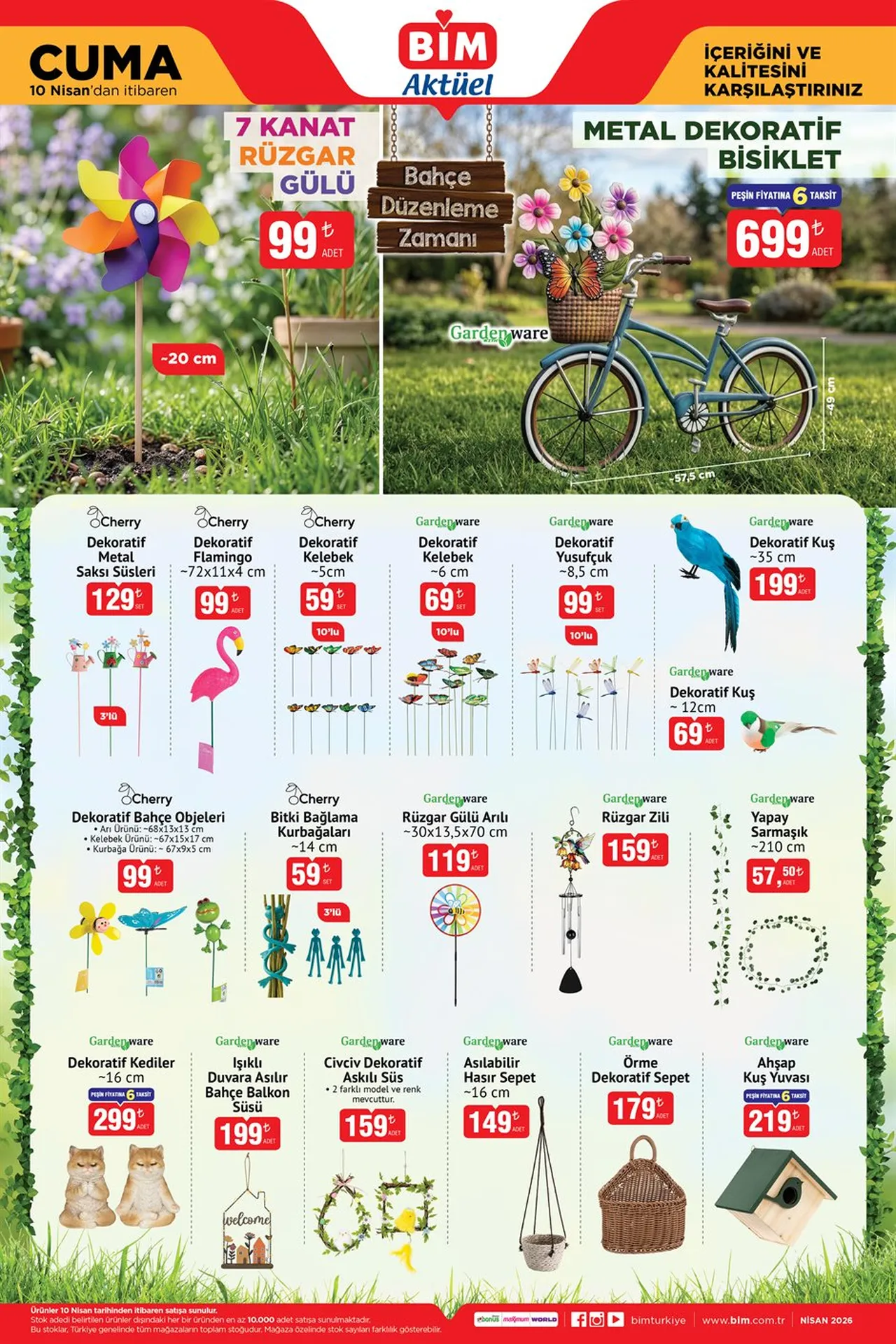 BİM 10 Nisan 2026 kataloğu çıktı! BİM aktüel ürünlerde bu Cuma neler var?
