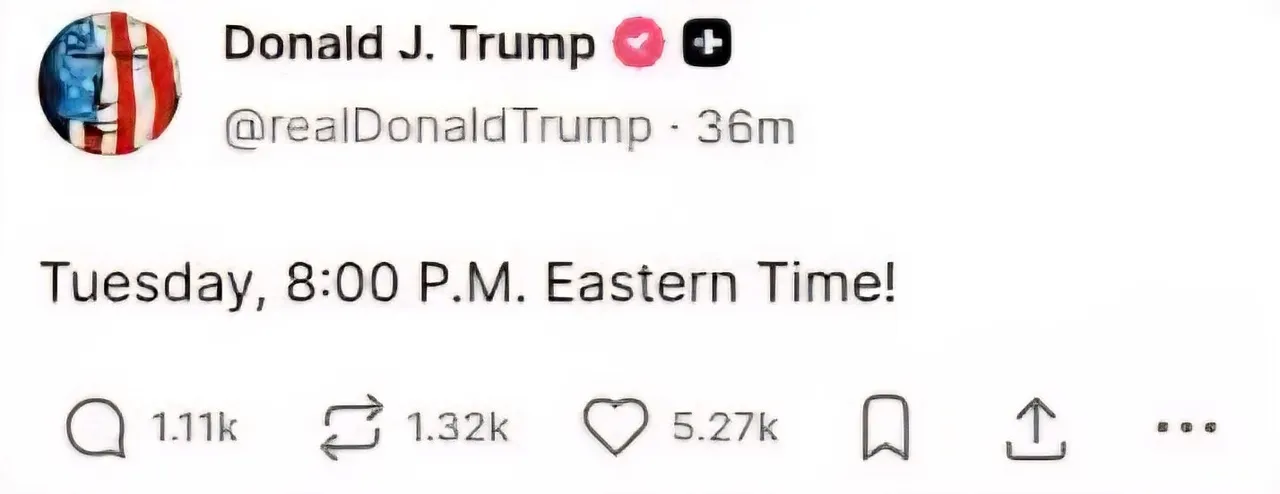 Trump'ın paylaşımı